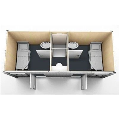 20ft of 40ft Mobile Living Container House met aangepaste gegalvaniseerde staalstructuur