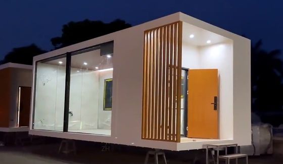 Contemporary Design Draagbare Flat Pack Living Container met aangepaste kleuropties