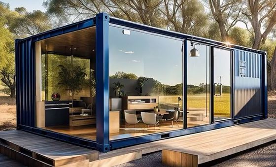 Energie-Sandwich Panel Flat Pack Container Huis voor Duurzaam Leven