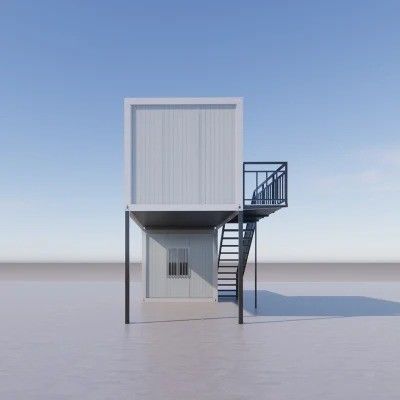Op maat gemaakte kleine geprefabriceerde modulaire woningen voor de bouw van werkplaatsen