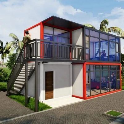 Draagbare flat pack huizen ideaal voor hotel en kantoor Container huis