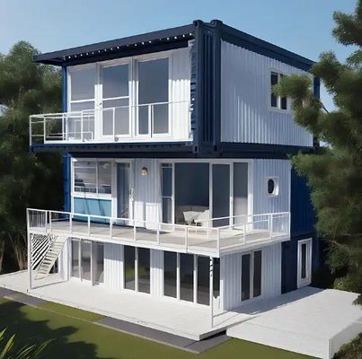 Draagbare flat pack huizen ideaal voor hotel en kantoor Container huis