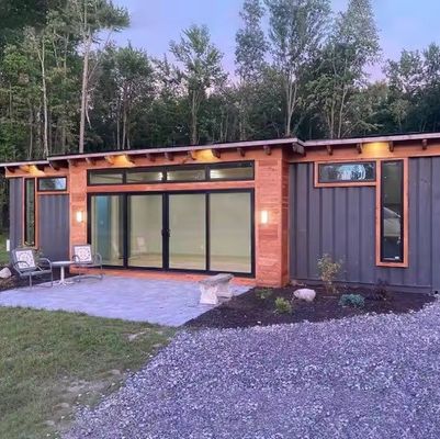 Moderne Container Draagbaar Huis Vlak Pak Opvouwbaar Snel Installeren Met Stalen Deur