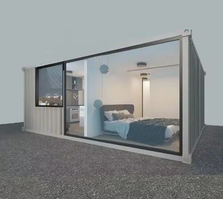 Moderne Container Draagbaar Huis Vlak Pak Opvouwbaar Snel Installeren Met Stalen Deur
