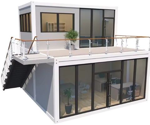 Gepersonaliseerde kleuren Modulaire multi-verdieping prefab huis Containers Huizen Gebouwen