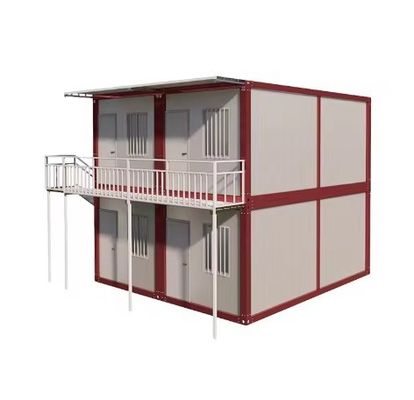 Stalen deur Afneembare modulaire meerdere verdiepingen Prefab huis Containers Huizen Gebouwen
