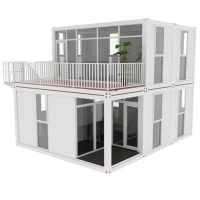 Moderne gemonteerde fat pack container huis voor draagbaar geprefabriceerd wonen