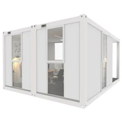 Moderne gemonteerde fat pack container huis voor draagbaar geprefabriceerd wonen