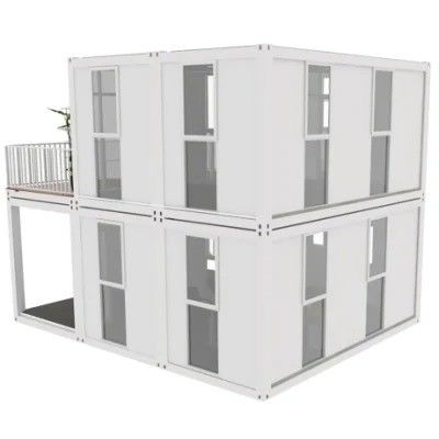 Moderne gemonteerde fat pack container huis voor draagbaar geprefabriceerd wonen