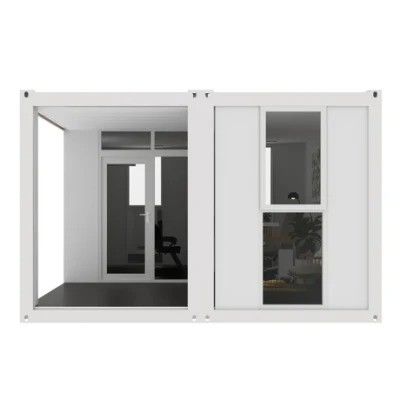 Moderne gemonteerde fat pack container huis voor draagbaar geprefabriceerd wonen