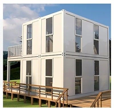 Moderne gemonteerde fat pack container huis voor draagbaar geprefabriceerd wonen