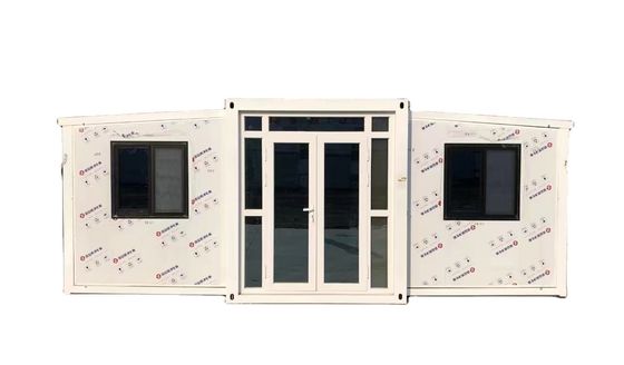 Moderne multifunctionele prefab container huis met 2 uitbreidbare slaapkamers