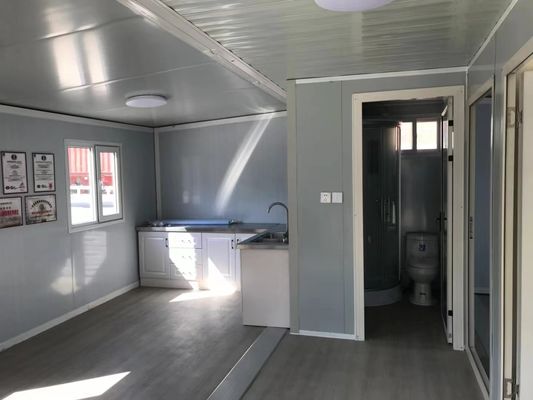 Moderne multifunctionele prefab container huis met 2 uitbreidbare slaapkamers