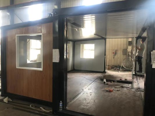Moderne multifunctionele prefab container huis met 2 uitbreidbare slaapkamers