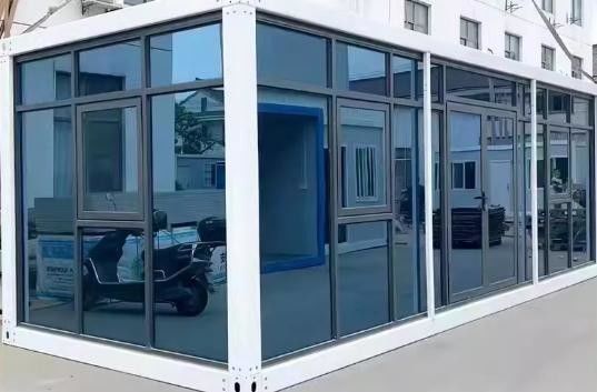 Afneembaar kantoor mobiel flatpack huis met modern ontwerp recycleerbare materialen