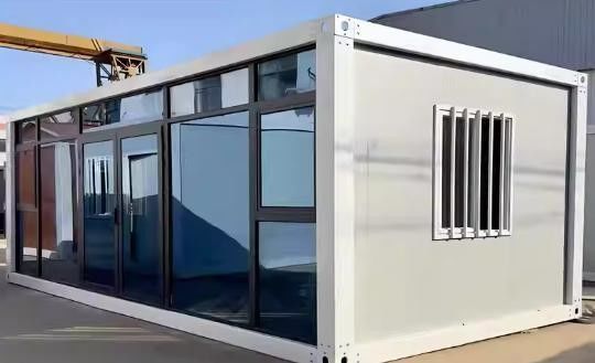 Afneembaar kantoor mobiel flatpack huis met modern ontwerp recycleerbare materialen