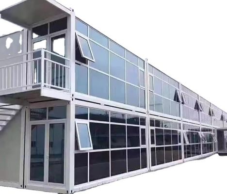 Afneembaar kantoor mobiel flatpack huis met modern ontwerp recycleerbare materialen